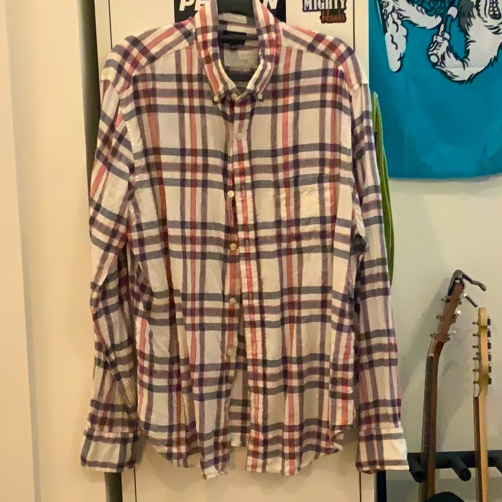 J. Crew Factory Slim Fit Linen Shirt